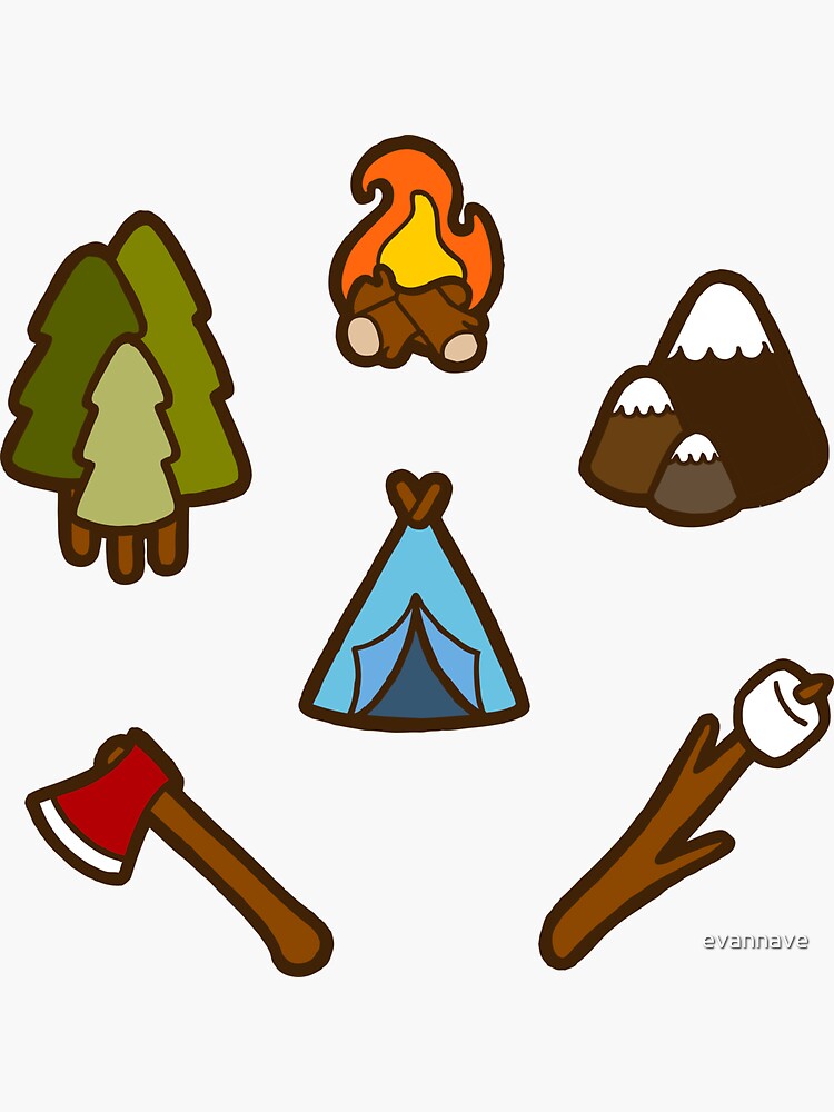 Camping is Cool Pattern by evannave