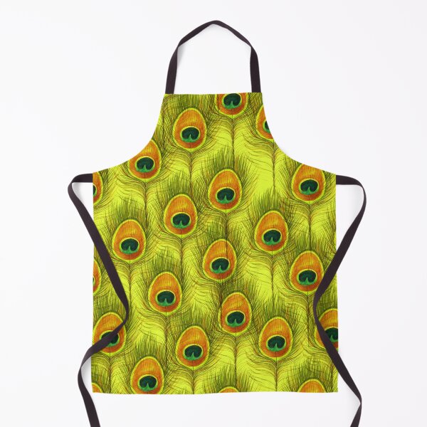 Aperçu de l'œuvre Plume de paon jaune aquarelle créée et vendue par SweetTea4U.