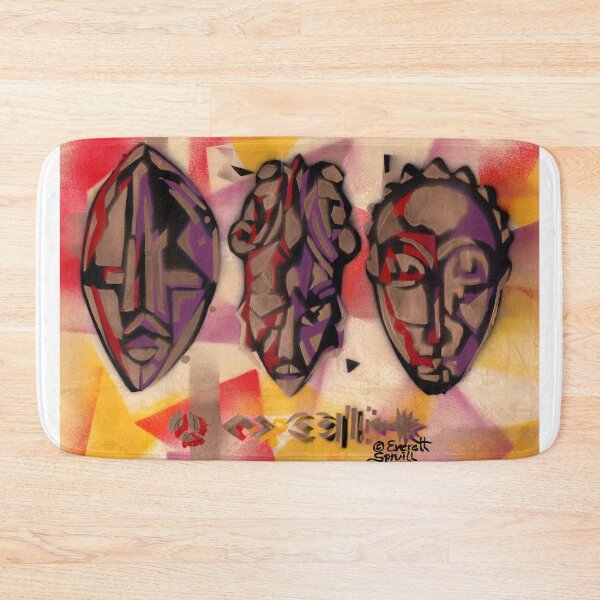 Item preview, Three African Masks designed and sold by Everett  Spruill.