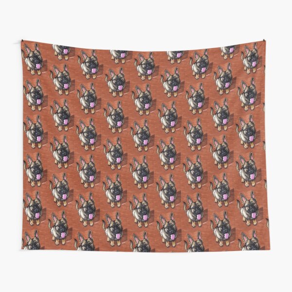 Happy German Shepherd Tapestry