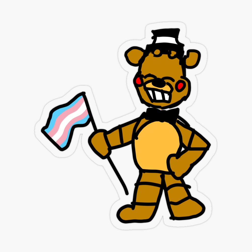 Withered Freddy says trans rights Poster for Sale by jacklegobrr