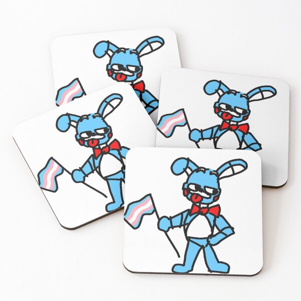 Item preview, Toy Bonnie  says trans rights designed and sold by jacklegobrr.