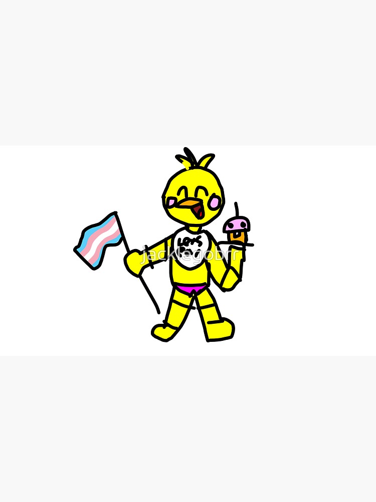 Withered Freddy says trans rights Sticker for Sale by jacklegobrr