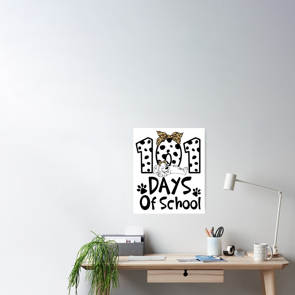 101 Days Of School Dalmatian Dog 100 Days Smarter Teacher Kids
