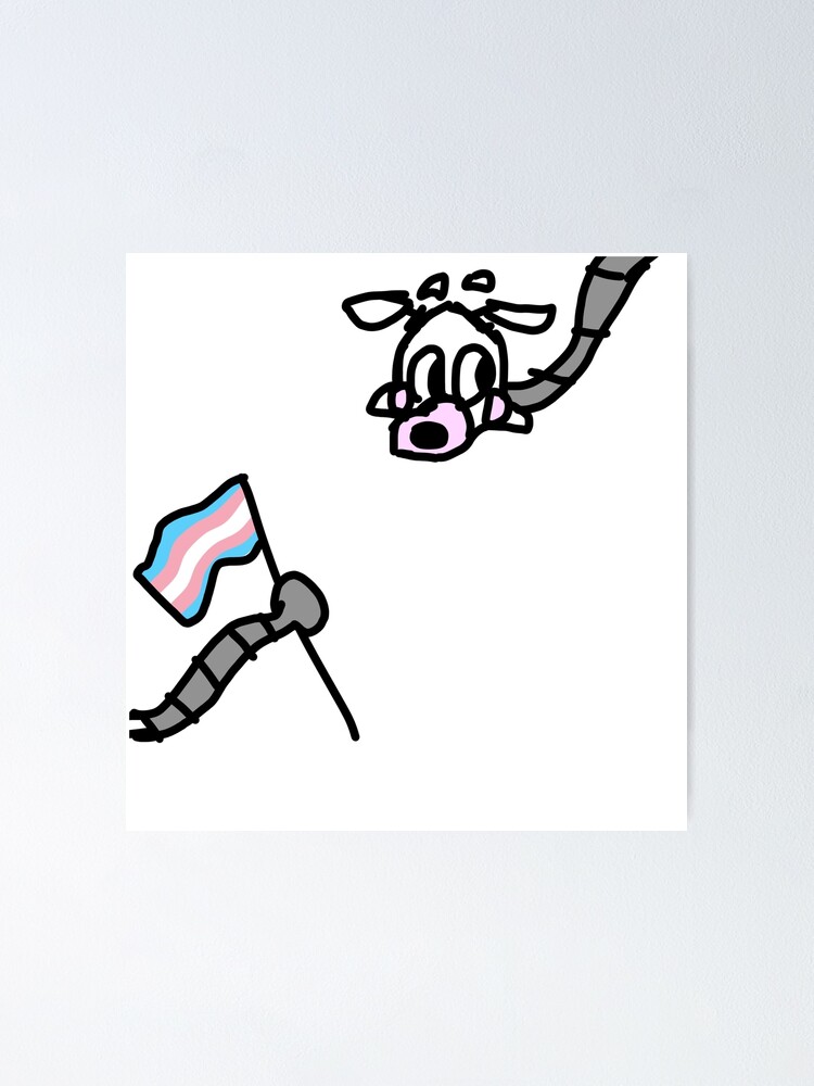 Withered Freddy says trans rights Sticker for Sale by jacklegobrr