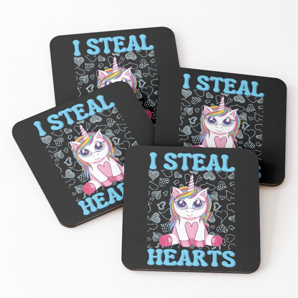 Item preview, I steal hearts, Heart crusher, Magical unicorn Valentine's Day design designed and sold by Auntieck.