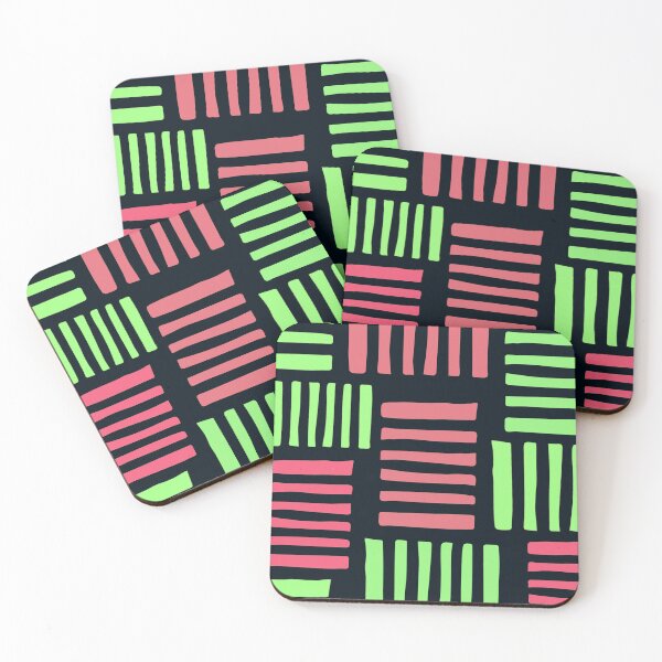 Item preview, Modern Pink And Green Trendy Scattered Line Pattern  designed and sold by DEC02.