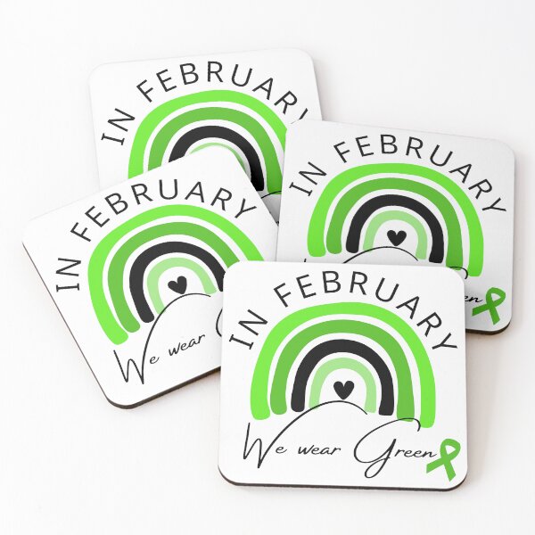 Item preview, In February We Wear Green Gallbladder Cancer Awareness Month designed and sold by MiJeDesigns.