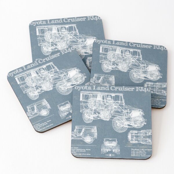 Item preview, Toyota Land Cruiser FJ40 Blueprint Vintage designed and sold by Tomraze.