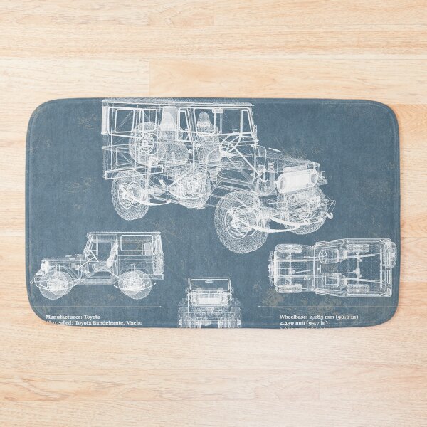 Item preview, Toyota Land Cruiser FJ40 Blueprint Vintage designed and sold by Tomraze.