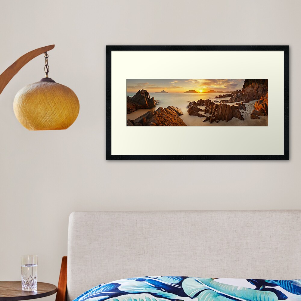 Shoal Bay Sunrise, New South Wales, Australia Framed Art Print