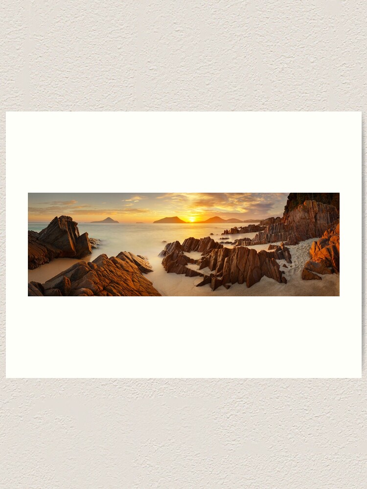 Thumbnail 1 of 3, Art Print, Shoal Bay Sunrise, New South Wales, Australia designed and sold by Chockstone.