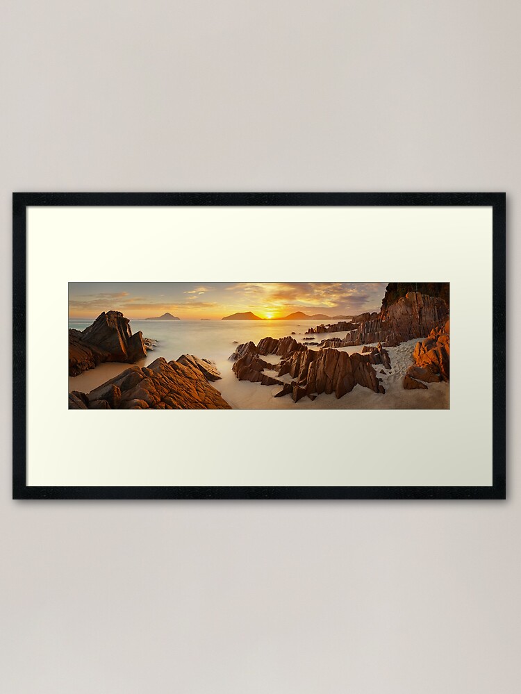 Alternate view of Shoal Bay Sunrise, New South Wales, Australia Framed Art Print