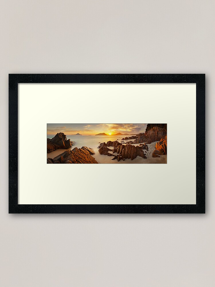 Thumbnail 1 of 7, Framed Art Print, Shoal Bay Sunrise, New South Wales, Australia designed and sold by Chockstone.