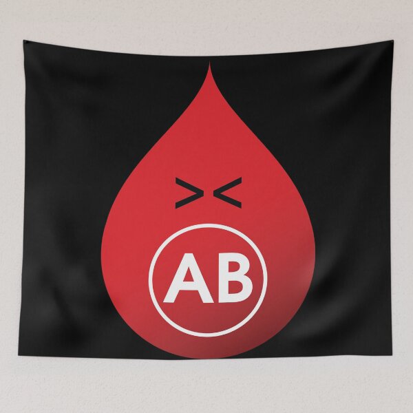 Item preview, BLOOD TYPE AB CARTOON designed and sold by Defianto.