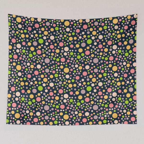 Item preview, Pattern with color polka dots designed and sold by Ladika888.