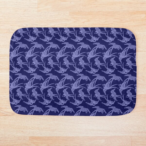 Item preview, Flying Birds VeryPeri Color Vintage Surface Pattern designed and sold by yajyolid.