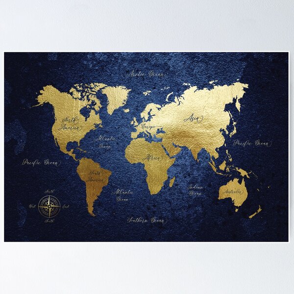 Item preview, World Map designed and sold by UrbanEpiphany.