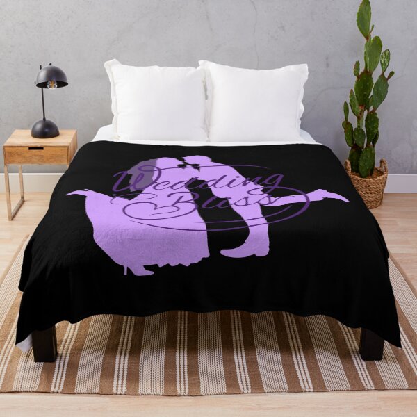 Item preview, Wedding Bliss - Deep Purple/Lt. Purple on Black designed and sold by PawsitiveMum.