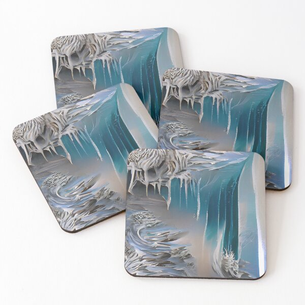 Item preview, Frozen Cliffs designed and sold by Ethereal Lab AI.
