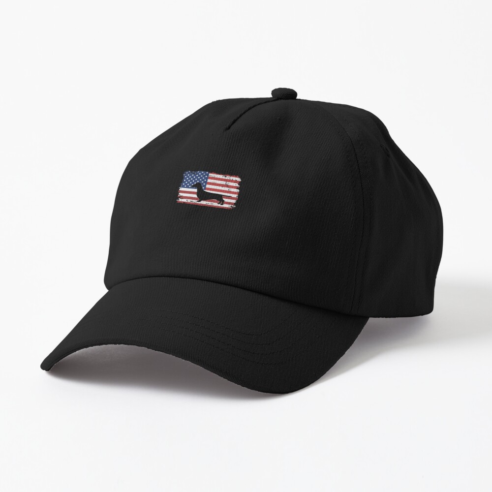 Dogs 365 Vintage Dachshund Dog US American Flag Pullover Hoodie | Cap