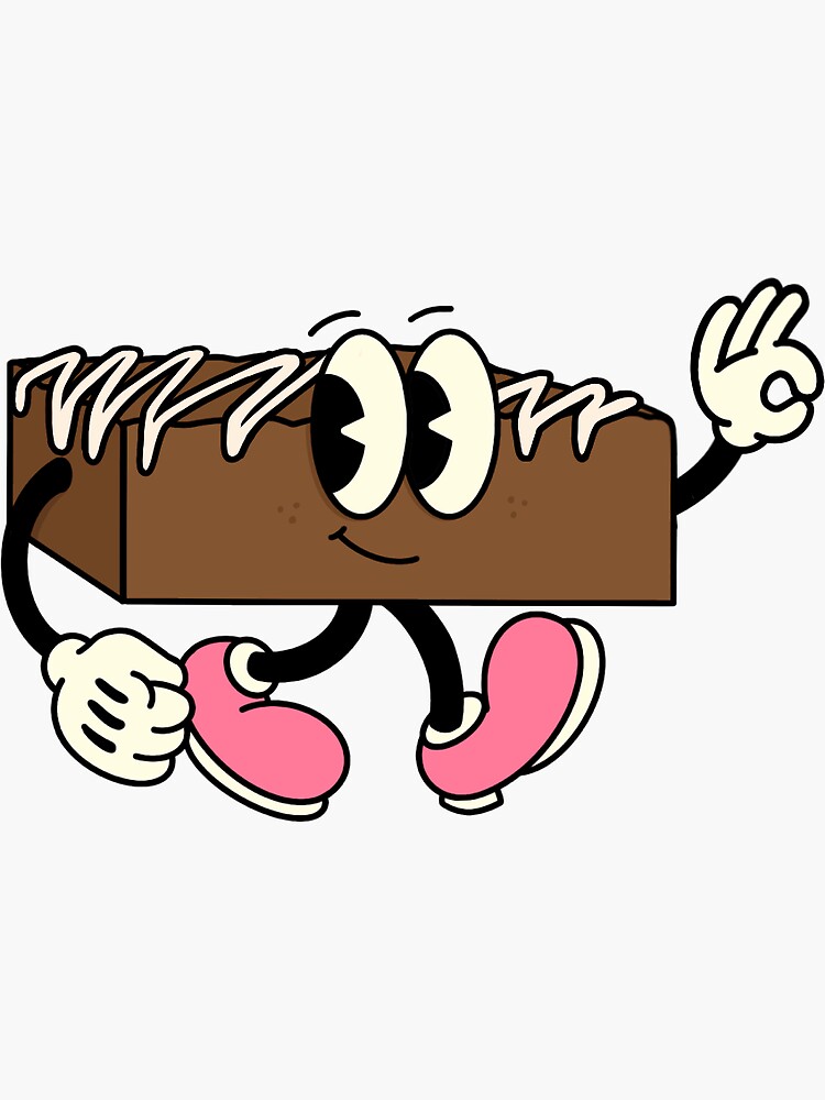 "brownies character" Sticker by Redbubble