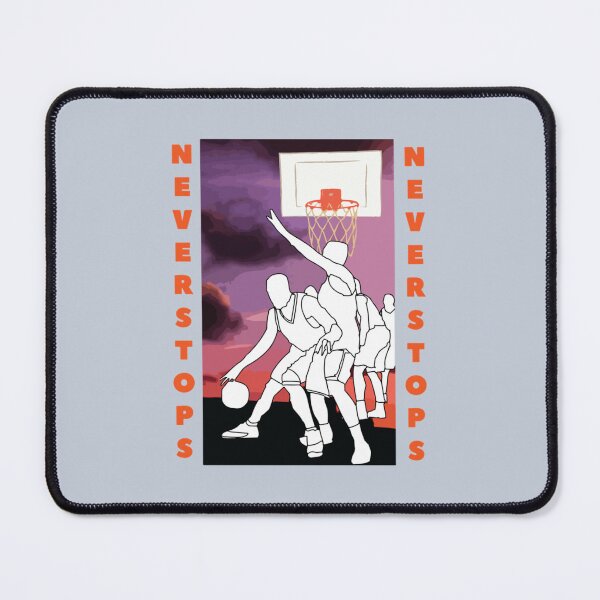 Item preview, Never Stops-basketball designed and sold by Kaneolivershop.