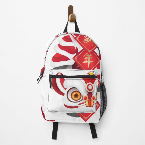Item preview, Lion Dance Head Festival Happy Chinese New Year - White designed and sold by johnta17.