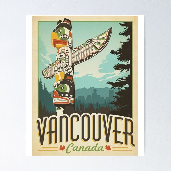 British Columbia Vintage Travel Poster – Vintagraph Art