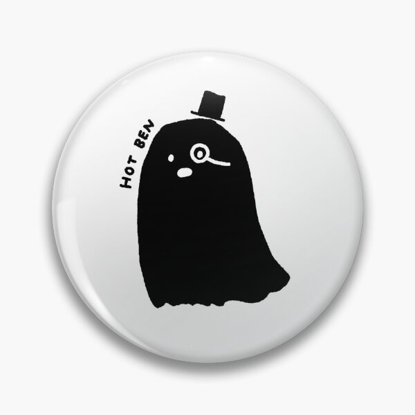 Item preview, Hot Ben the Ghost (black on white version) designed and sold by mealiebob.