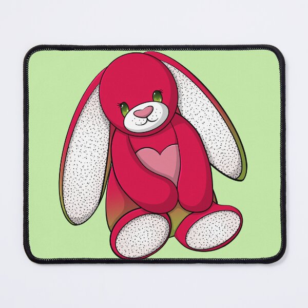 Item preview, Dragonfruit Themed Bunny Hugging A Heart designed and sold by NLDStudios.
