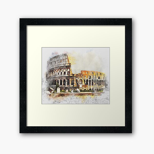 colosseum best art design Framed Art Print