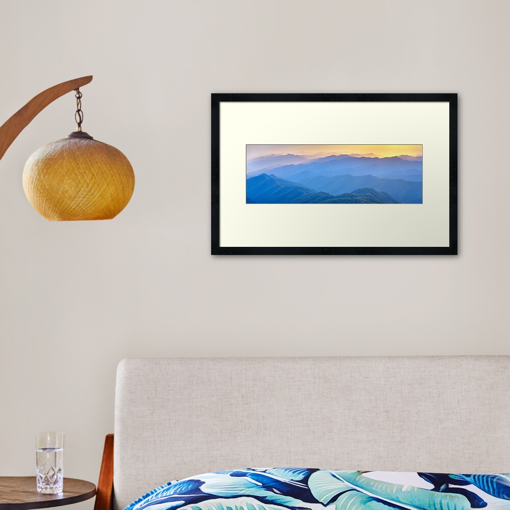Layered Dawn, New England National Park, New South Wales, Australia Framed Art Print