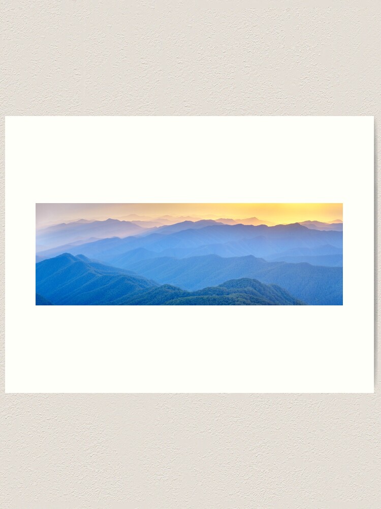 Alternate view of Layered Dawn, New England National Park, New South Wales, Australia Art Print