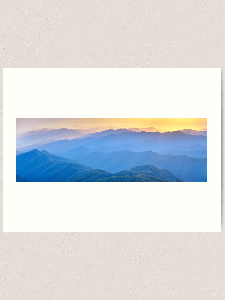 Alternate view of Layered Dawn, New England National Park, New South Wales, Australia Art Print