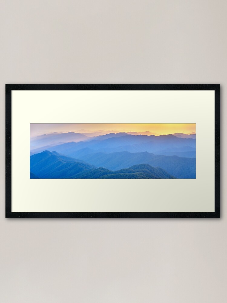 Alternate view of Layered Dawn, New England National Park, New South Wales, Australia Framed Art Print