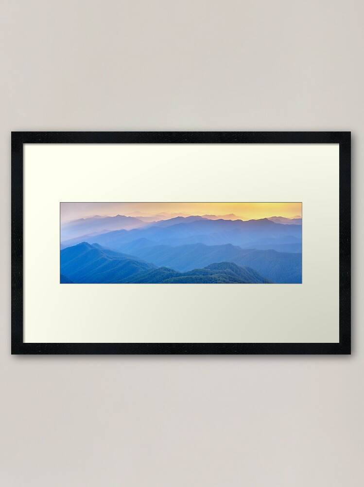 Alternate view of Layered Dawn, New England National Park, New South Wales, Australia Framed Art Print