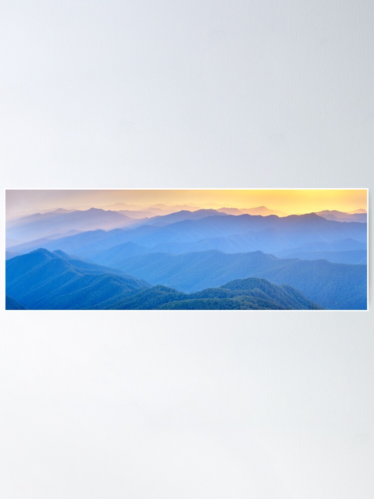 Alternate view of Layered Dawn, New England National Park, New South Wales, Australia Poster