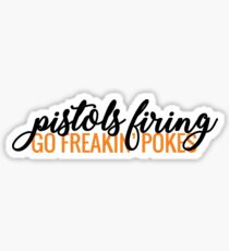 Pistols Firing Sticker