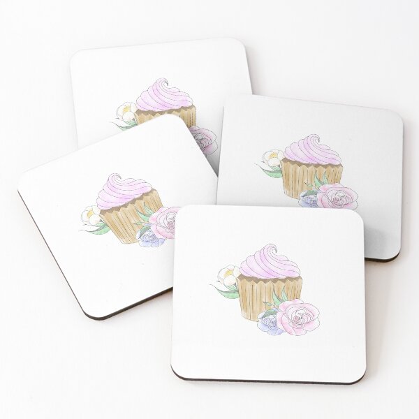 Item preview, cupcake with flowers designed and sold by Carlos-art-shop.