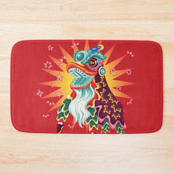 Item preview, Lion Dance Head Festival Happy Chinese New Year - red designed and sold by johnta17.