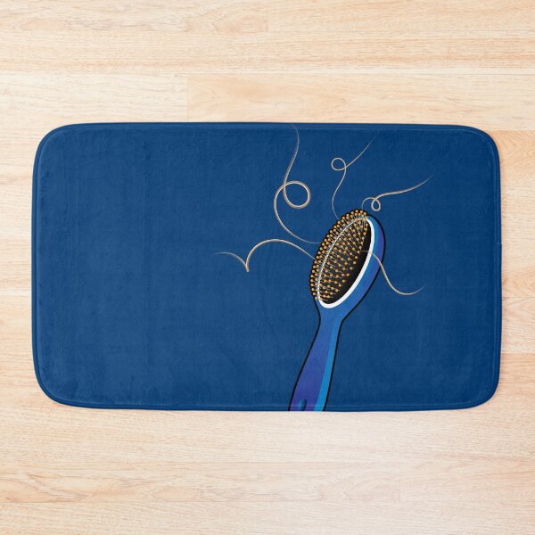 Item preview, Cepillo de pelo azul real - Serie de arte de baño colorido designed and sold by garzonetto.