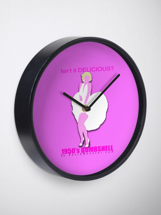 Alternate view of DELICIOUS Bombshell Silhouette Clock