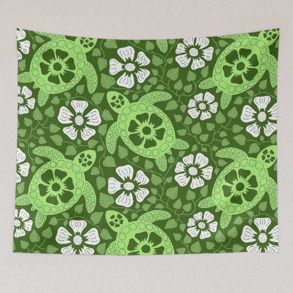 Item preview, Turtles Floral Pattern designed and sold by SweetPea49.