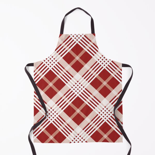 Item preview, Red and White Four Lines Diagonal Checked Square Diamond Geometric Pattern designed and sold by Moyanana.