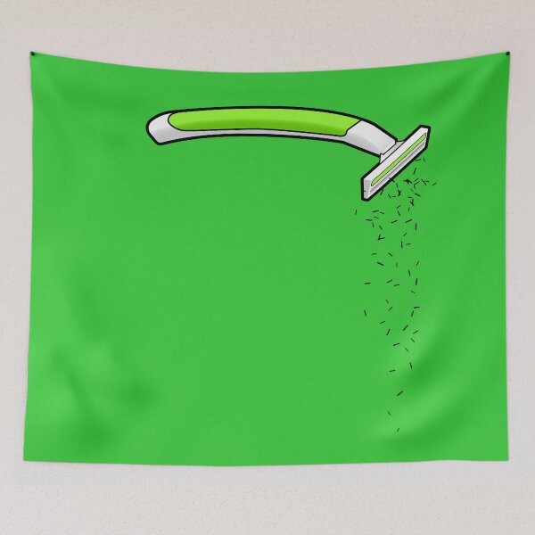 Item preview, Green Razor - Colorful Bathroom Art Series designed and sold by garzonetto.