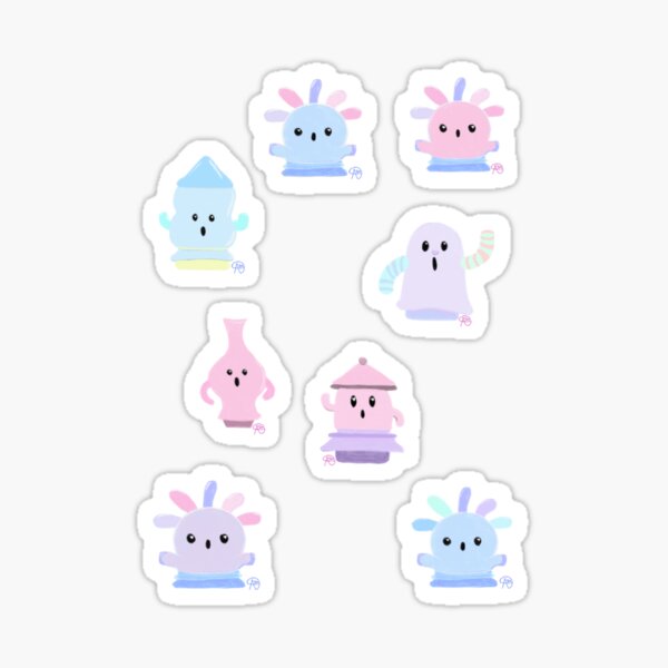 Gyroid gang ( Pastel Pack) Sticker