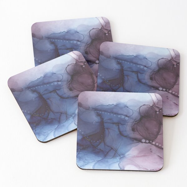 Item preview, Alcohol Inks - Navy and Dark Purple designed and sold by artbylisanadine.