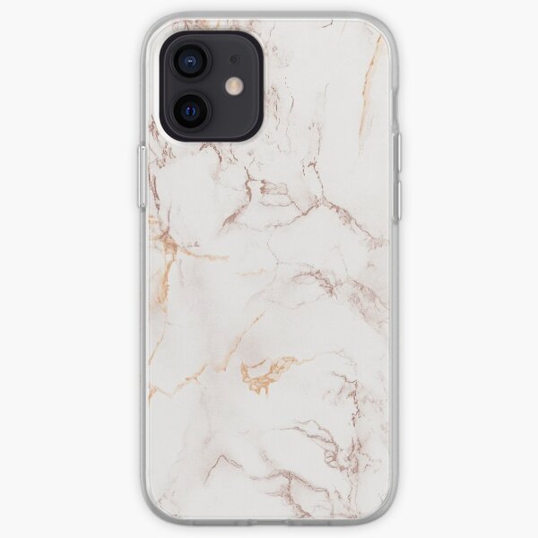 Copper Rose Gold Marble iPhone Soft Case