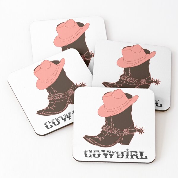 Item preview, Cowgirl Boots and Cowboy Hat - Retro Cowgirl designed and sold by Back To The 80s.